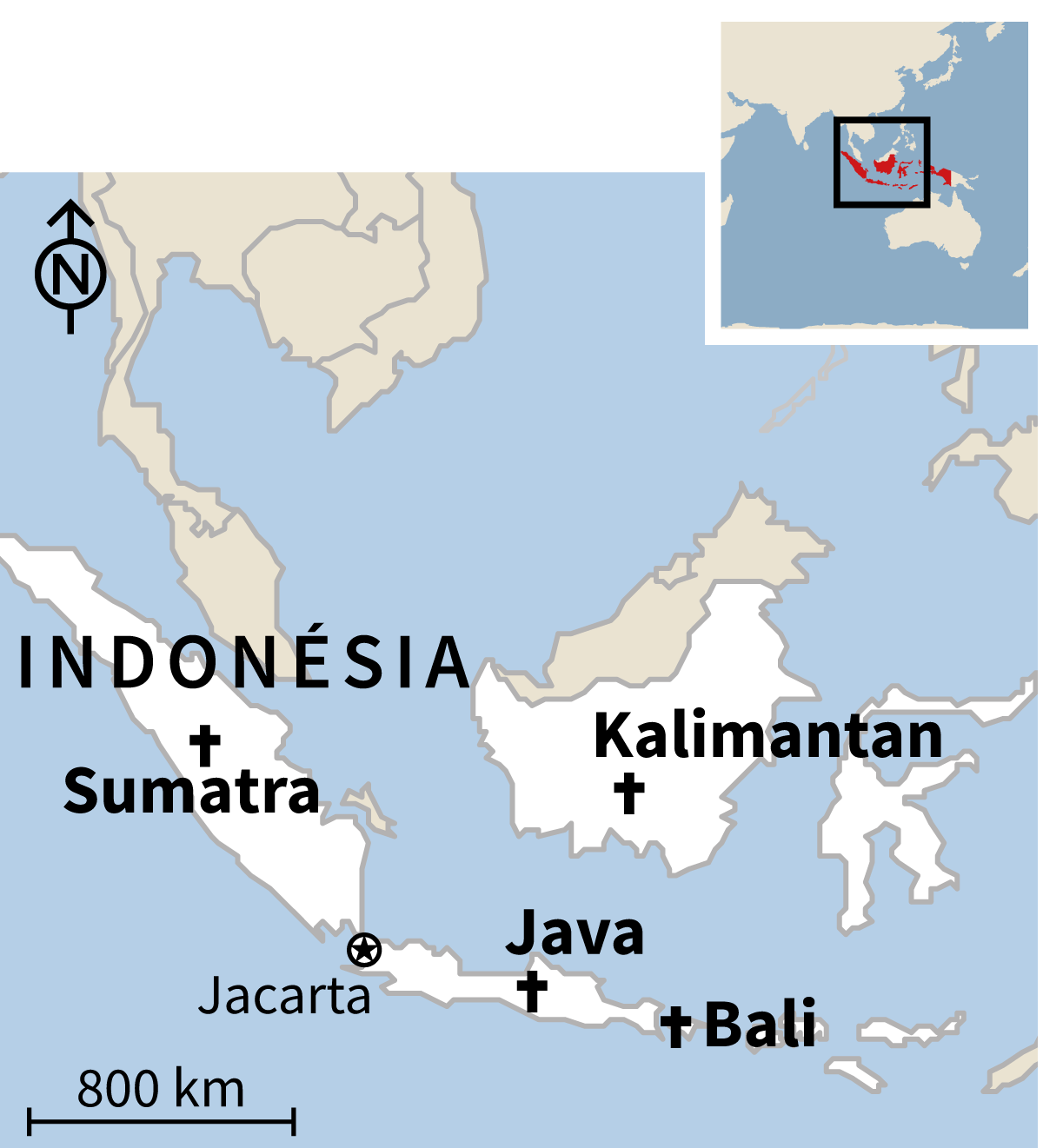 Info - Onde Fica Cidades na Indonésia