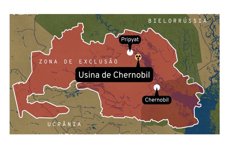 Infográfico: Zona de exclusão de Chernobil 