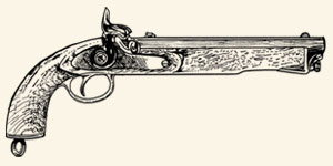 Pistola também utilizada pela cavalaria